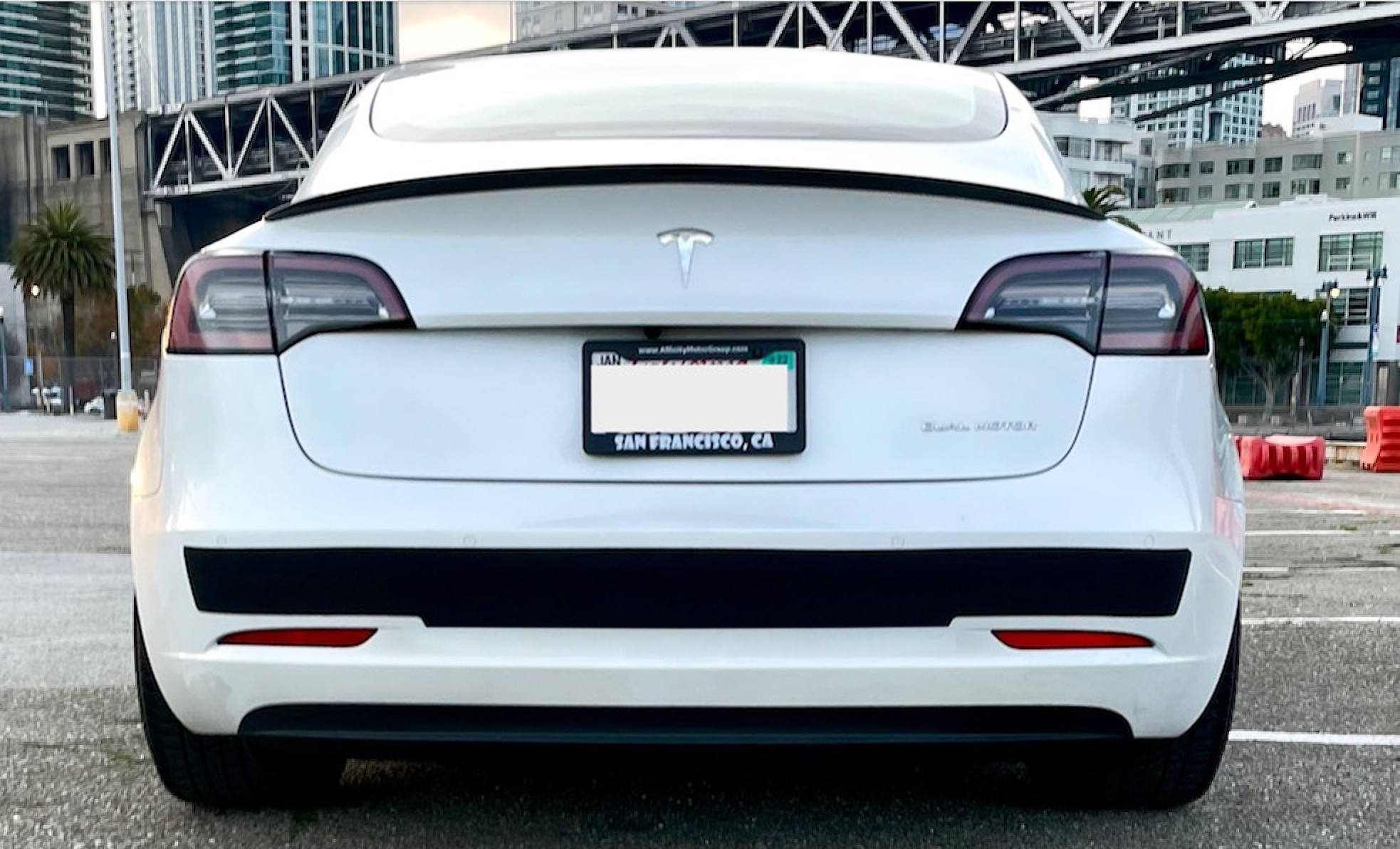 Tesla Model 3 Rear bumper guard. – BumperX